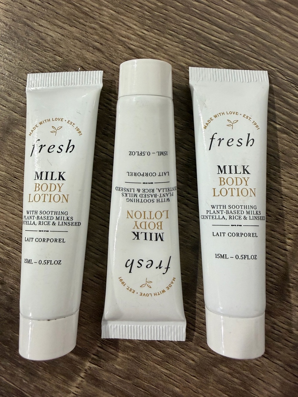 3 x Fresh Milk Body Lotion 15 ml NEW